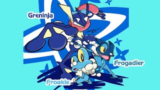 Froakie l Frogadier l Greninja l Pokemon Evolution [upl. by Annal]