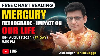 Mercury Retrograde Impact on our Life  Free Chart Reading  Acharya Ganesh youtubelive mercury [upl. by Aihsinat]