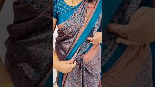 साध्या साडीत छान दिसा 😍  Easy way to draping Simple Sari 😃  prkiduniya [upl. by Josselyn177]