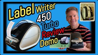 DYMO LabelWriter 450 Turbo Thermal Printer Review And Demonstration [upl. by Hebner761]