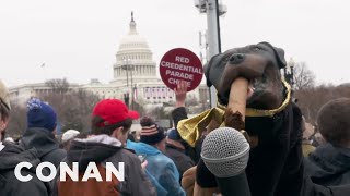 Triumph Attends Trump’s Inauguration  CONAN on TBS [upl. by Nicolina566]