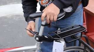 Bicycle Seat Post Rack  How To Install  BikemanforU [upl. by Enaek]