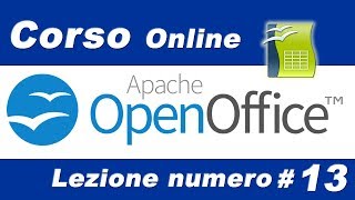 OpenOffice Facile Inserire Modificare e cancellare colonne 13 [upl. by Kcireddor108]