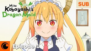 Miss Kobayashis Dragon Maid Episode 1  The Strongest Maid in History Tohru [upl. by Marx]