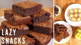 4 Lazy Snack Recipes  Quick amp Easy Sweet Snacks [upl. by Ohare]