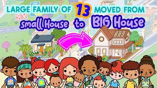 BIG FAMILY HOME 🏡 FULL DESIGN 🤩 TOCA LIFE WORLD 🌎 [upl. by Neehs]