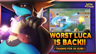 WORST LUCARIO IS BACK  🙂  Lucario Montage  Pokémon Unite Clips  Thanks for 2K Subs 😁 [upl. by Si]