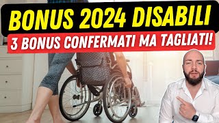 BONUS DISABILI 2024 INPS 3 bonus confermati per il nuovo anno [upl. by Dupaix912]