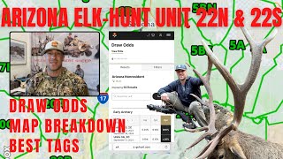 Arizona Unit 22N amp 22S  Elk Hunting Complete Breakdown  Hunting Spots  Bonus Point Draw Odds [upl. by Atiker]