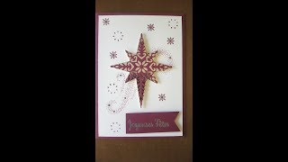 STAMPINUP  Carte Star Light [upl. by Welton]