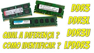 A diferença entre memórias RAM DDR3 PC3 DDR3L PC3L DDR3U e LPDDR3 [upl. by Bolte]