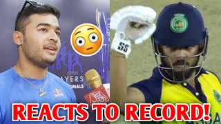 Riyan Parag another WORLD RECORD Reacts 😱 Riyan Parag Syed Mushtaq Ali Trophy Batting News [upl. by Leraj]