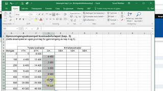 Kap 3 forelesningseksempel del 1 lage tabell [upl. by Onirefes]