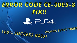 How to Fix PlayStation PS4 Error Code CE30058 2020 Works 100 fast ampsimple Easy 5 minute fix [upl. by Semele906]