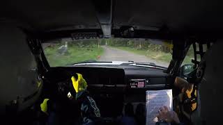 Rally Uppland 2024 SS1 Arvid Larspers Volvo 240 VOC [upl. by Eirena]