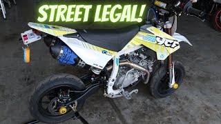 The Parts You Need For Your Street Legal Pit Bike  YCF 190 Supermoto Daytona [upl. by Gonyea]