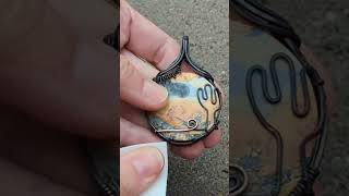 Short Oxidizing Copper Pendant [upl. by Godric150]