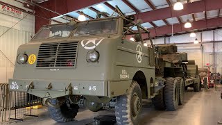 Rare WWII US Army M26 Pacific Dragon Wagon Tank Transporter Engine Start and Idling [upl. by Floria]