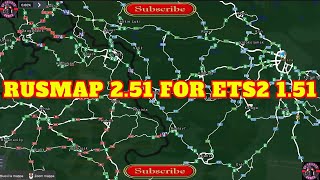 RUSMAP 251 for ETS2 151 [upl. by Edwards371]