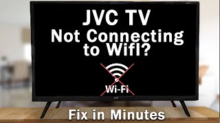 How to Fix a JVC TV that is NOT Connecting to WiFi  10Min Fix [upl. by Orgalim568]