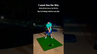 Day 2 of hitting 1 ball for every likeToday I am hitting 235 ballsgolf golfswing golfchallenge [upl. by Ayik938]