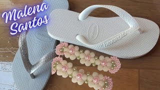 Passo a Passo de Como Fazer Trama para Decorar Sandálias  DIY Fácil [upl. by Loree]