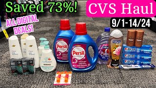 CVS Haul Saved 73 This Week All digital coupon deals 911424 [upl. by Alexine]