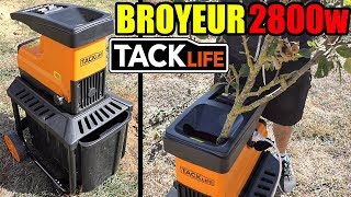 Broyeur de végétaux TACKLIFE PWS01A Electrical Garden Shredder WalzenhäckslerElektrisch [upl. by Trainer]