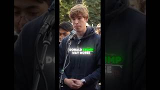 Arrogant student gets “DESTROYED” ❓❌✅charliekirk debate college [upl. by Eislehc221]