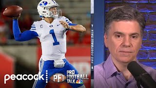 Chris Simms reveals his 2021 NFL Draft QB rankings  Pro Football Talk  NBC Sports [upl. by Neoma]