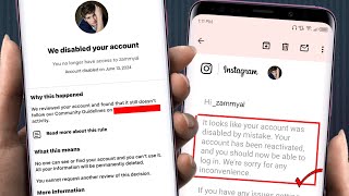 How to Recover a Disabled Instagram Account 2024  Your Account has been Disabled Instagram Solution [upl. by Eserehs]