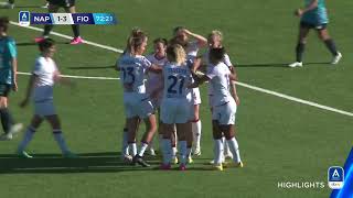 Napoli FFiorentina 24  Ancora Boquete show Corelli gol da urlo serieafemminile eBay [upl. by Dnomrej]