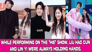 While performing on the quotHi6quot show Liu Hao Cun and Lin Yi were always holding hands [upl. by Kila]