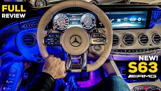 NEW MERCEDES S63 AMG Coupe V8 FULL NIGHT AMBIENT Review S Class Interior 4MATIC [upl. by Lasyrc]