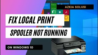 How to FIX “The Local Print Spooler Service Is Not Running” Error in Windows [upl. by Aimahs]