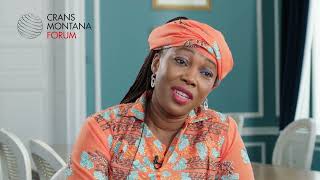 Interview Fatima MaadaBio First Lady of Sierra Leone  Crans Montana Forum Brussels 2024 [upl. by Bealle]