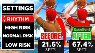 HOW TO SHOOT ON NBA2K25 Full Guide to Rhythm Shooting Shot Timing Visual Cues amp Secret Tricks [upl. by Siraved]