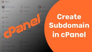 How To Create Subdomain in cPanel  cPanel Tutorial  cPanel Latest version [upl. by Bald13]