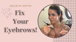 Permanently Fix Your Eyebrows Microblading Vs Permanent Makeup Brow Tattooing  Holistic Hottie [upl. by Aurelio]