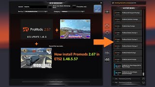 How to setup Promods 267 for ETS2 1485 Loadorder promods ets2 ets2mods [upl. by Aicelef]