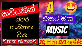 ස්වර සංඛ්‍යාත ටික කවියකින් මතක තියාගමු ලංකාවේ ප්‍රථම වරට 😱1011 ශ්‍රේණි සඳහා  HK Music sir [upl. by Gagne257]