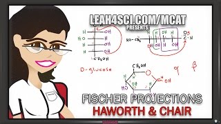 Fischer to Haworth and Chair for Glucose and Fructose Vid 5 of 5 [upl. by Rabkin]