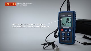 Measure noise exposure with the REED R8085 Noise Dosimeter [upl. by Colburn]