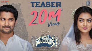 Ante Sundaraniki Teaser  Nani  Nazriya Fahadh  Vivek Sagar  Vivek Athreya  Mythri Movie Makers [upl. by Notnil]