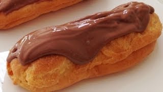 chocolate eclair recipe cream puff recipe  profiterole HOW TO COOK THAT Ann Reardon [upl. by Chic]