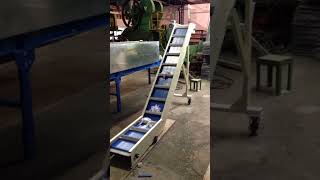 Cleated Belt Conveyors  Incline Conveyor  Conveyor System Custom Conveyor [upl. by Cobb]