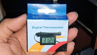 Unboxing Digital Thermometer TPM10  3 July 2019 [upl. by Lemcke]