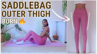 Reduce Saddlebags in 2 Weeks  12 MIN Outer Thigh Workout  2024  Non Bulking [upl. by Rimma]