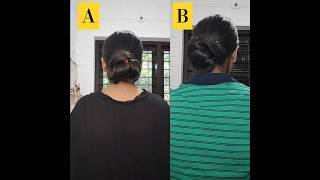 which one is the best bun hair style tutorial hairstyle bunhairstyle bunhair shorts [upl. by Aisha]