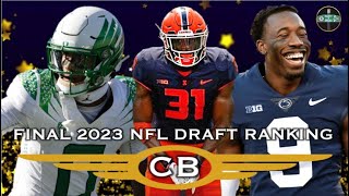 Ranking the Top 10 Cornerbacks in the 2023 NFL Draft I Final Big Board [upl. by Haroppizt706]